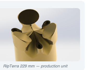 RipTerra kinetic-flow tricone bit